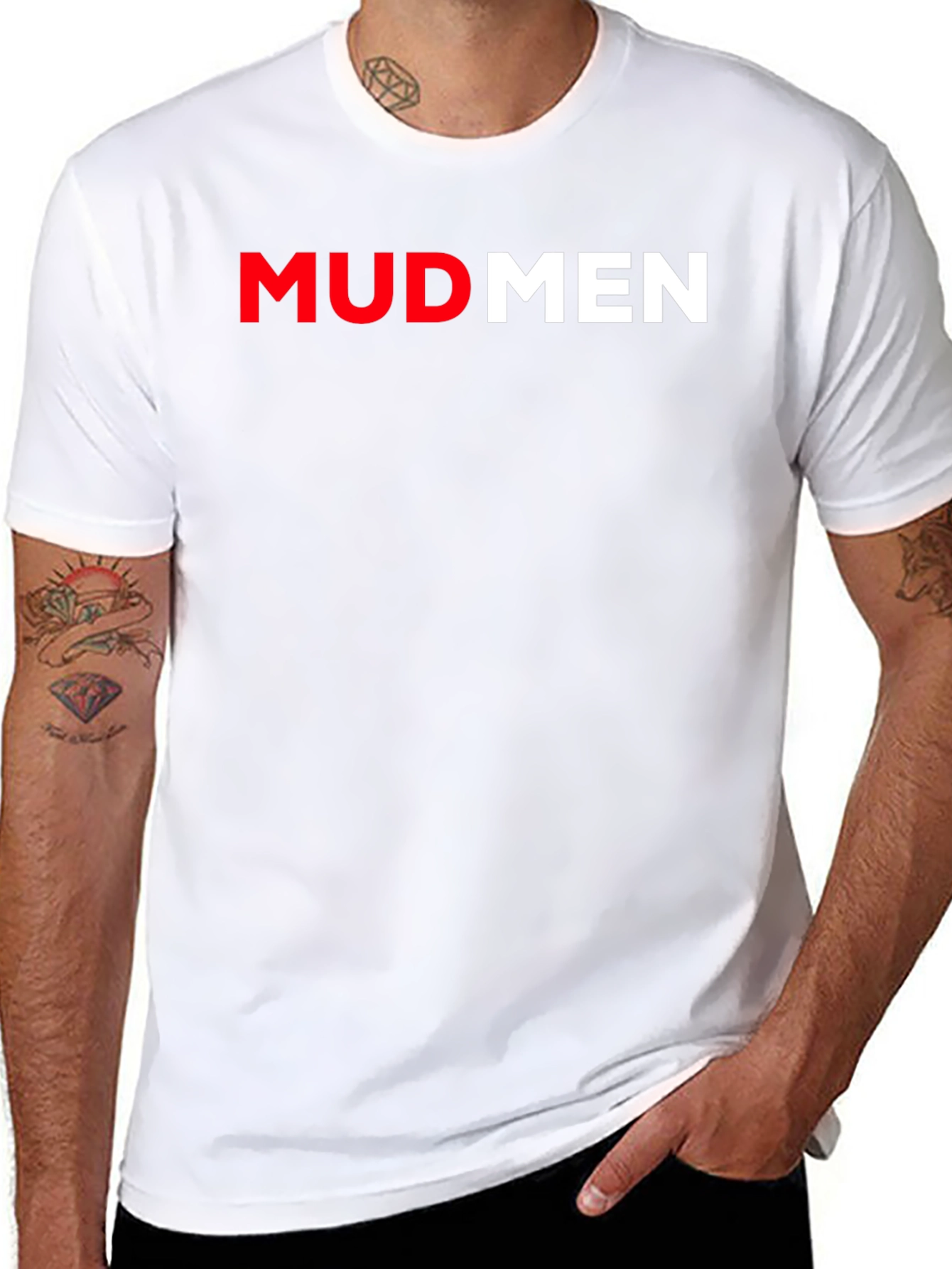 Mudmen Graphic T-Shirt - Short Sleeve Crew Neck