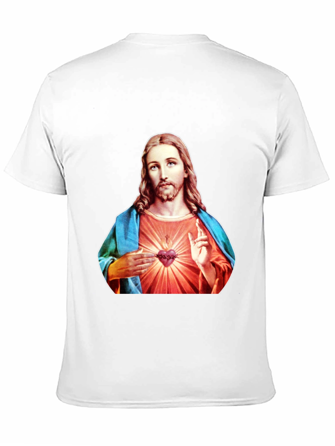 Jesus Sacred Heart Graphic T-Shirt - Black