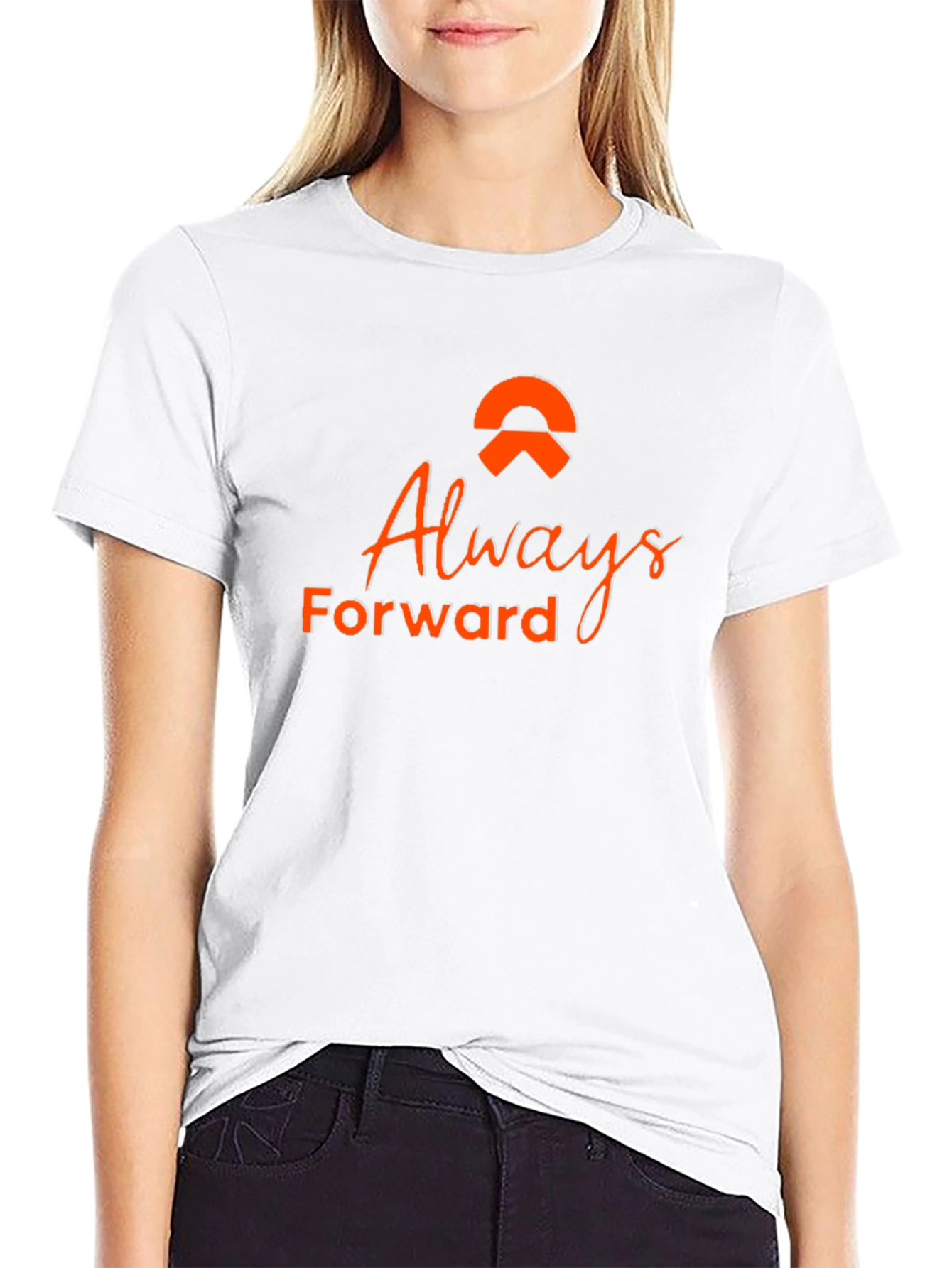 Always Forward Black Tee - Stylish Graphic T-Shirt