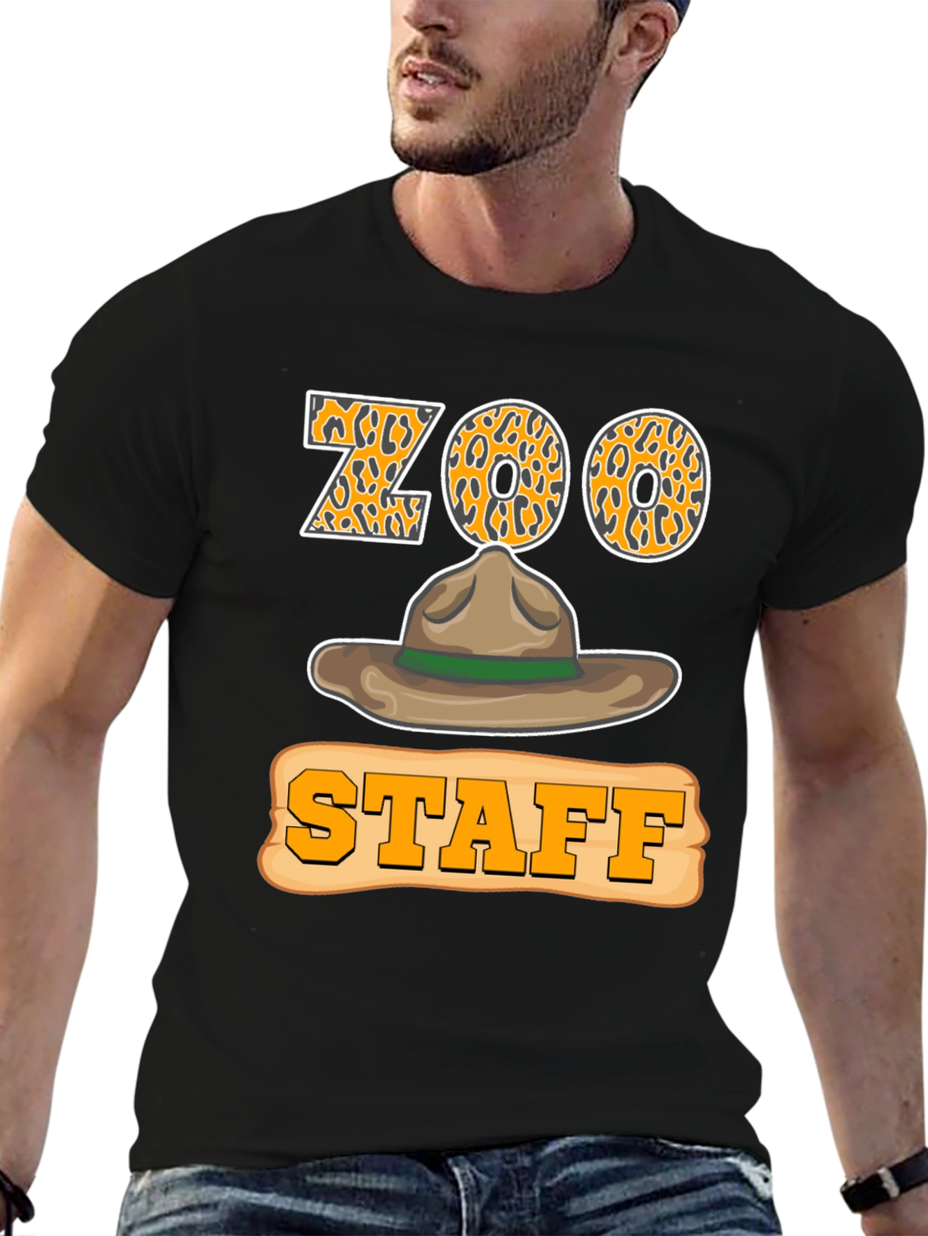 Zoo Staff Leopard Print T-Shirt