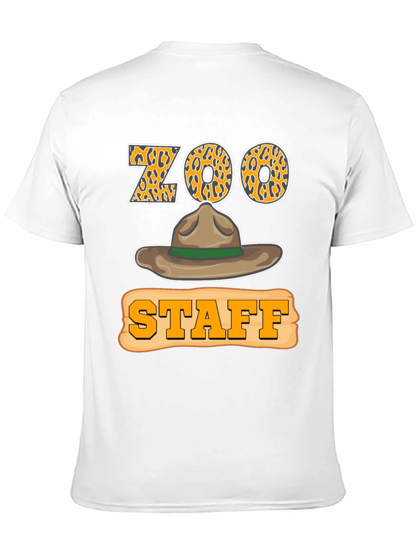 Zoo Staff Leopard Print T-Shirt