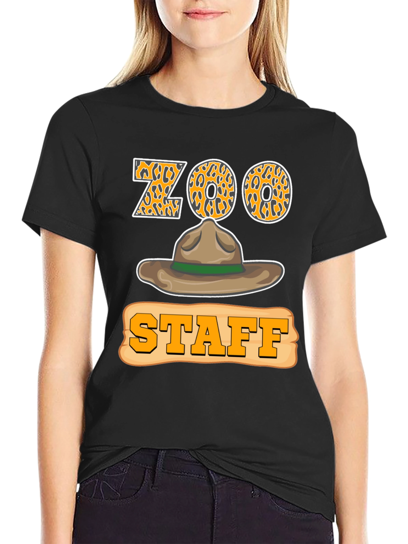 Zoo Staff Leopard Print T-Shirt