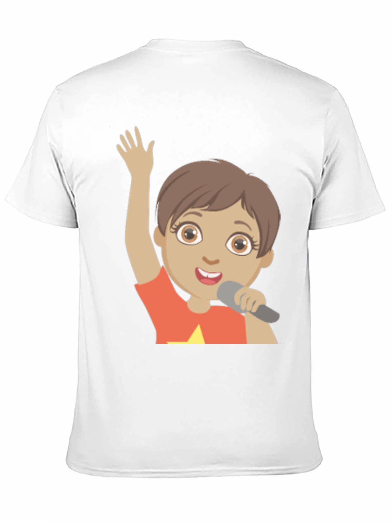 Cartoon Character Graphic Print Black T-Shirt