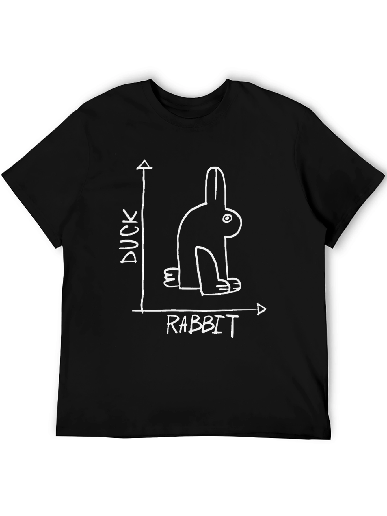 Duck Rabbit Illusion Graphic Tee - Optical Paradox T-Shirt