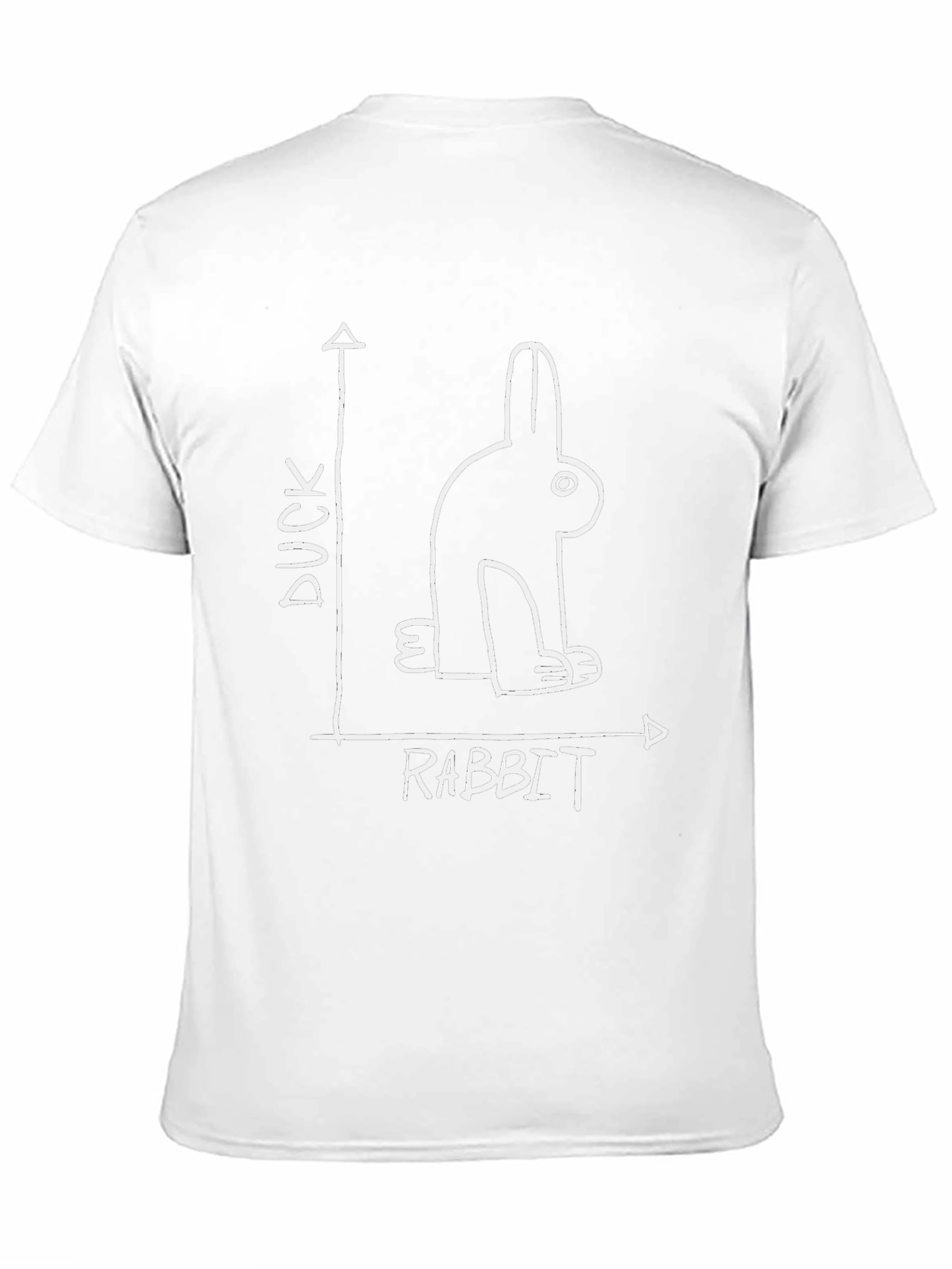 Duck Rabbit Illusion Graphic Tee - Optical Paradox T-Shirt
