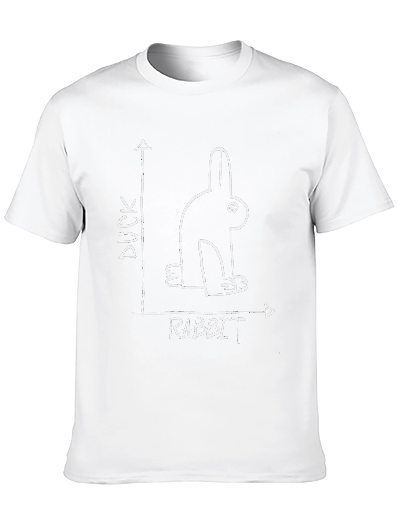 Duck Rabbit Illusion Graphic Tee - Optical Paradox T-Shirt