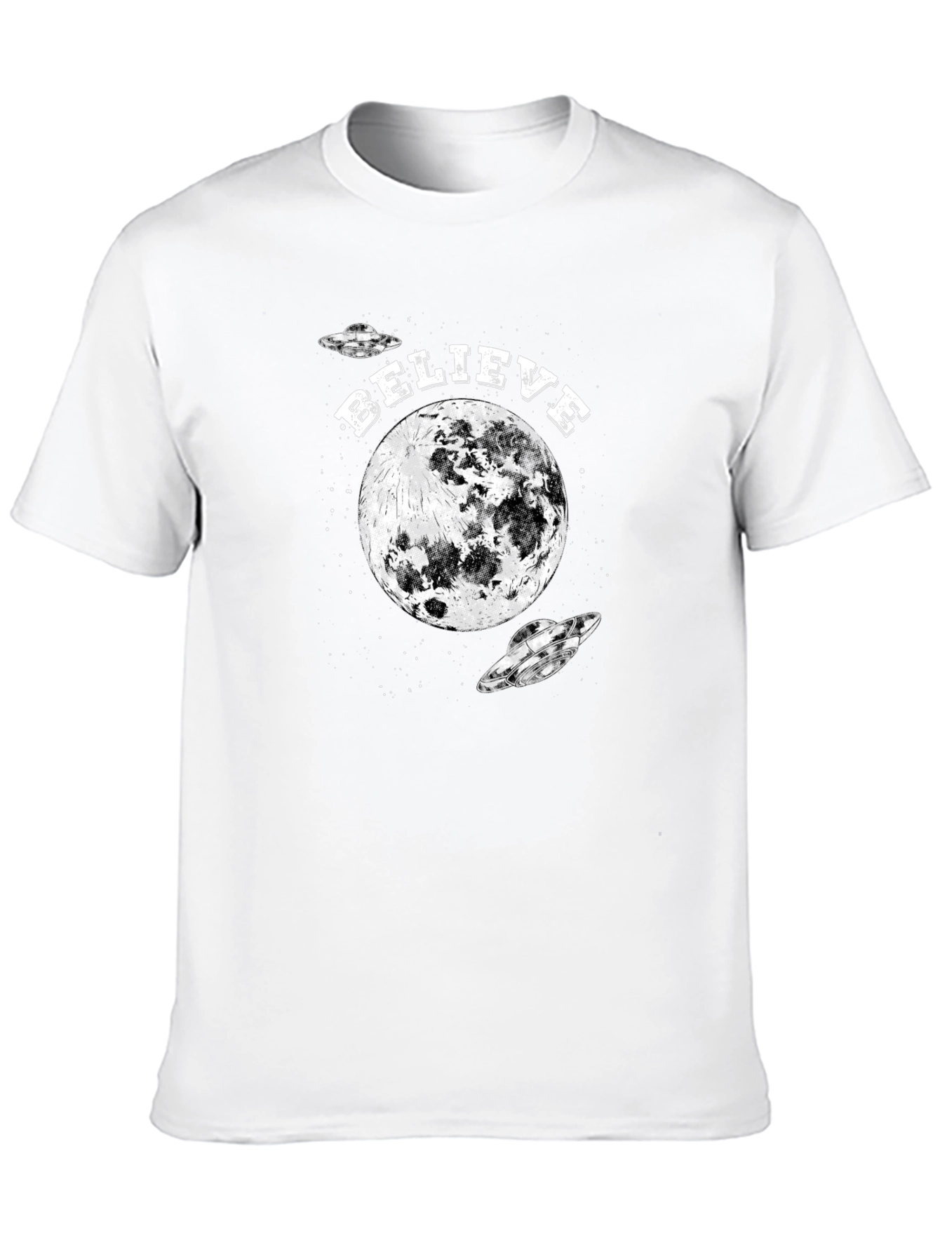 Believe Moon UFO Graphic Tee