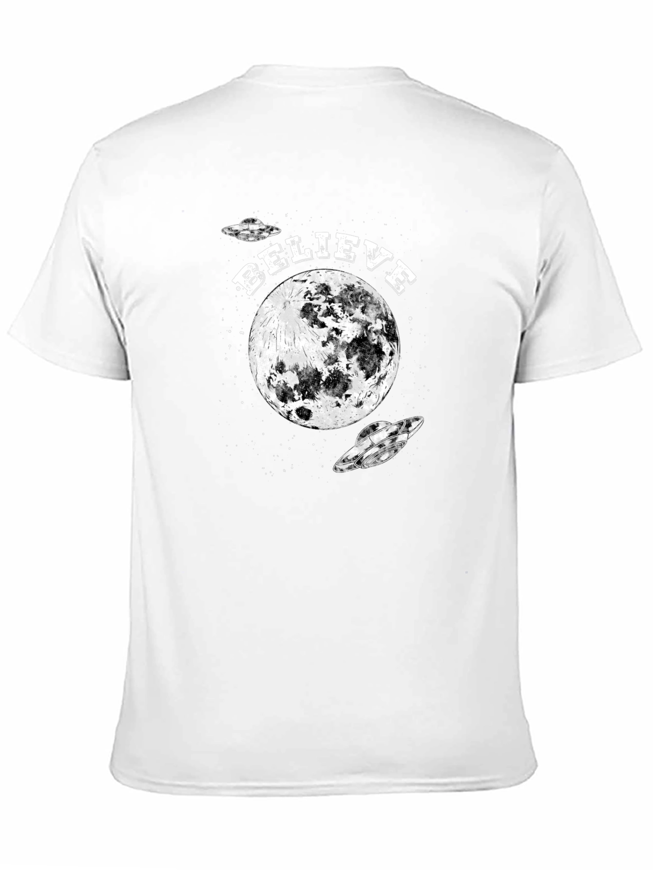 Believe Moon UFO Graphic Tee