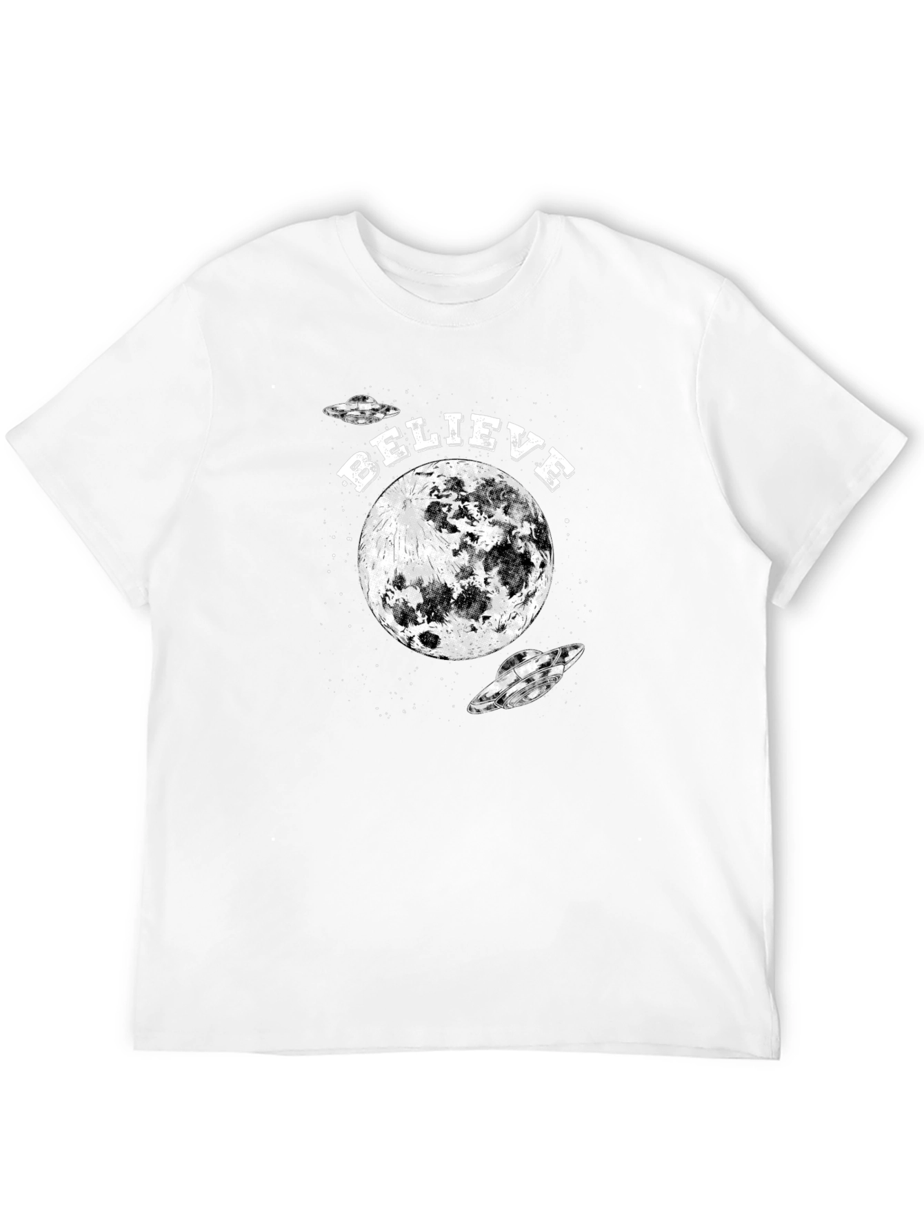 Believe Moon UFO Graphic Tee