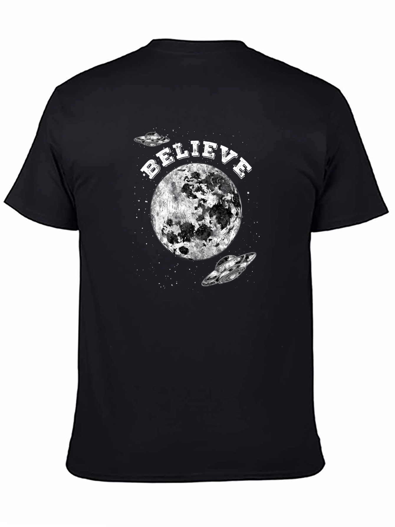 Believe Moon UFO Graphic Tee