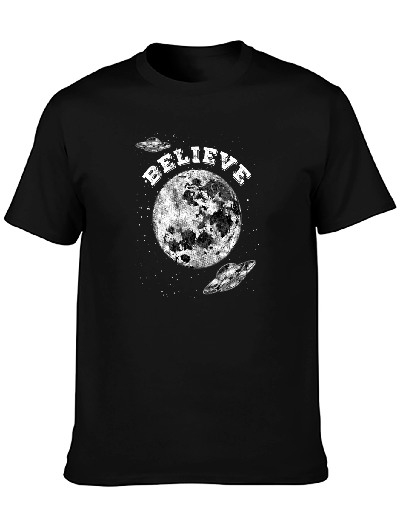 Believe Moon UFO Graphic Tee