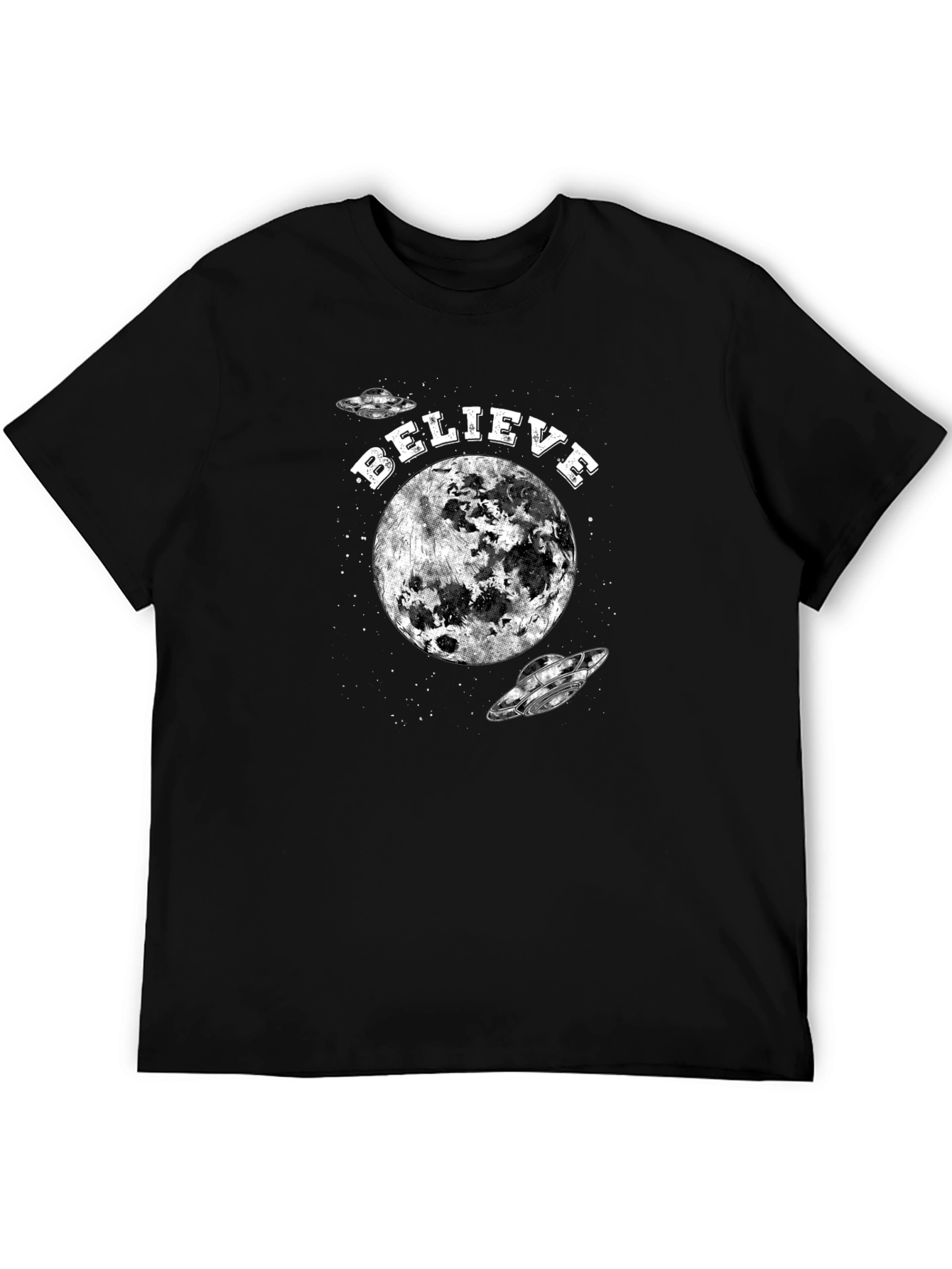 Believe Moon UFO Graphic Tee