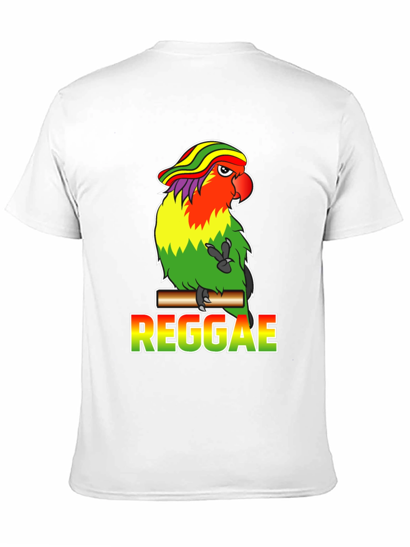 Reggae Parrot Graphic T-Shirt