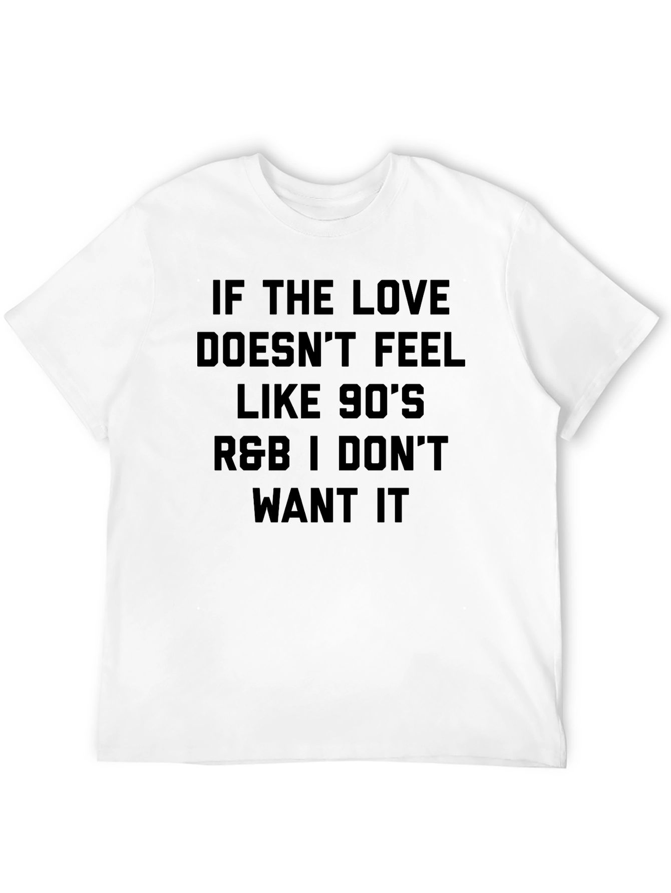 90s R&B Love T-Shirt - Black