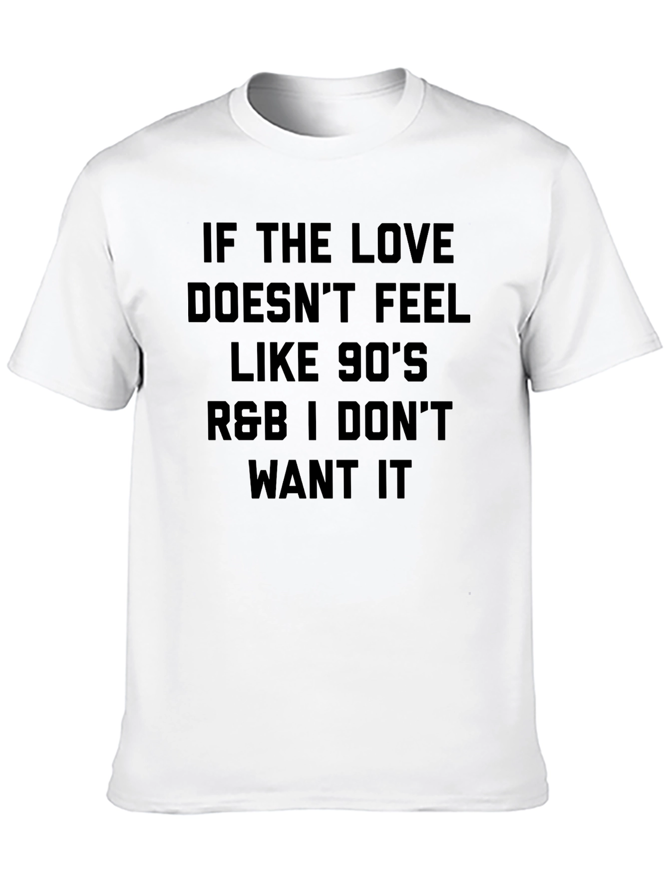 90s R&B Love T-Shirt - Black