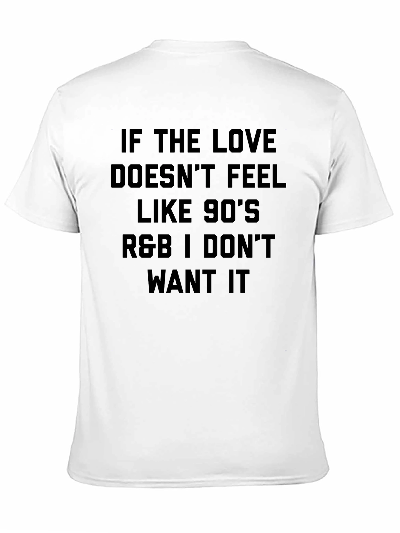 90s R&B Love T-Shirt - Black