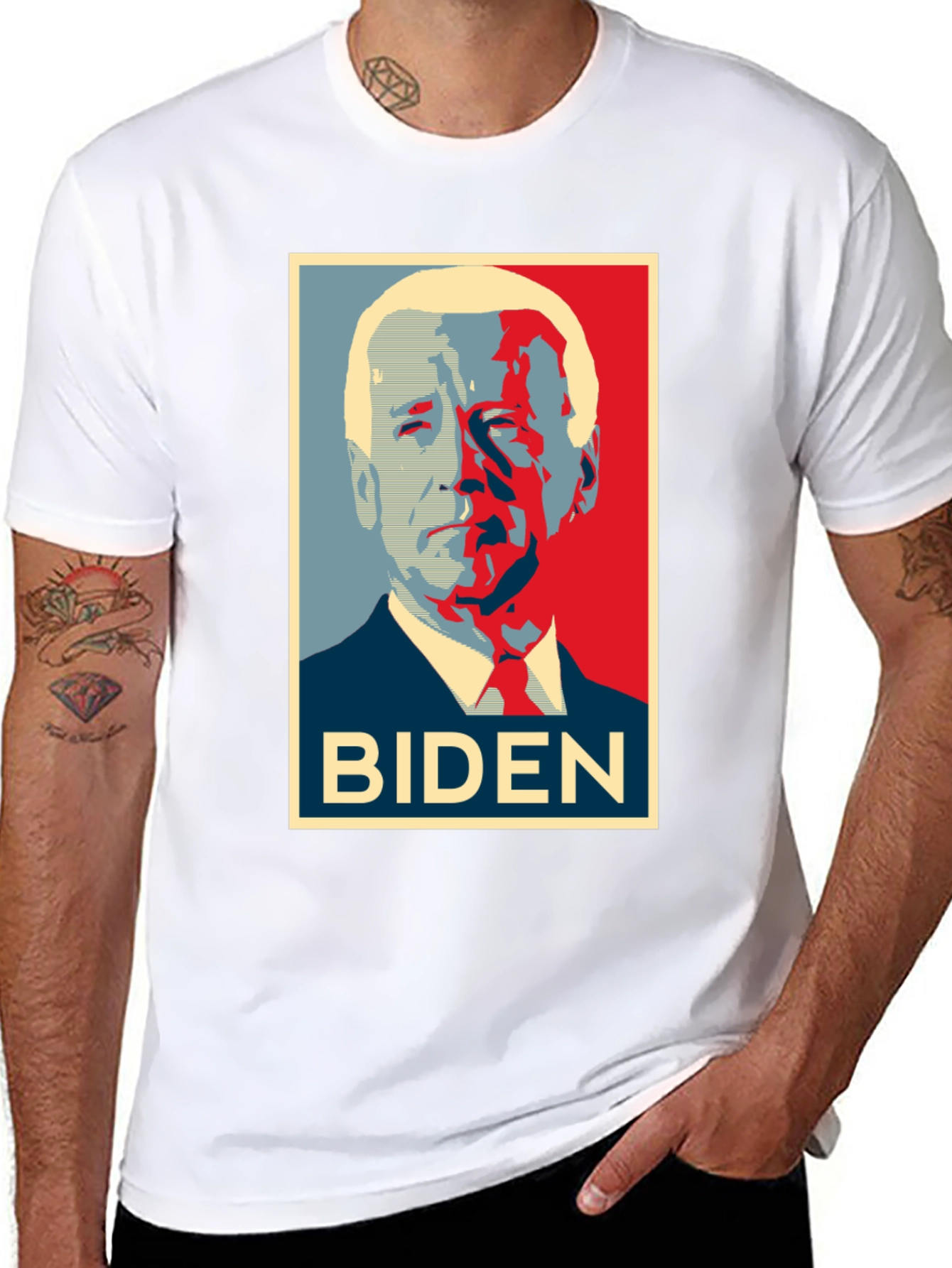 Biden Portrait Graphic Print T-Shirt