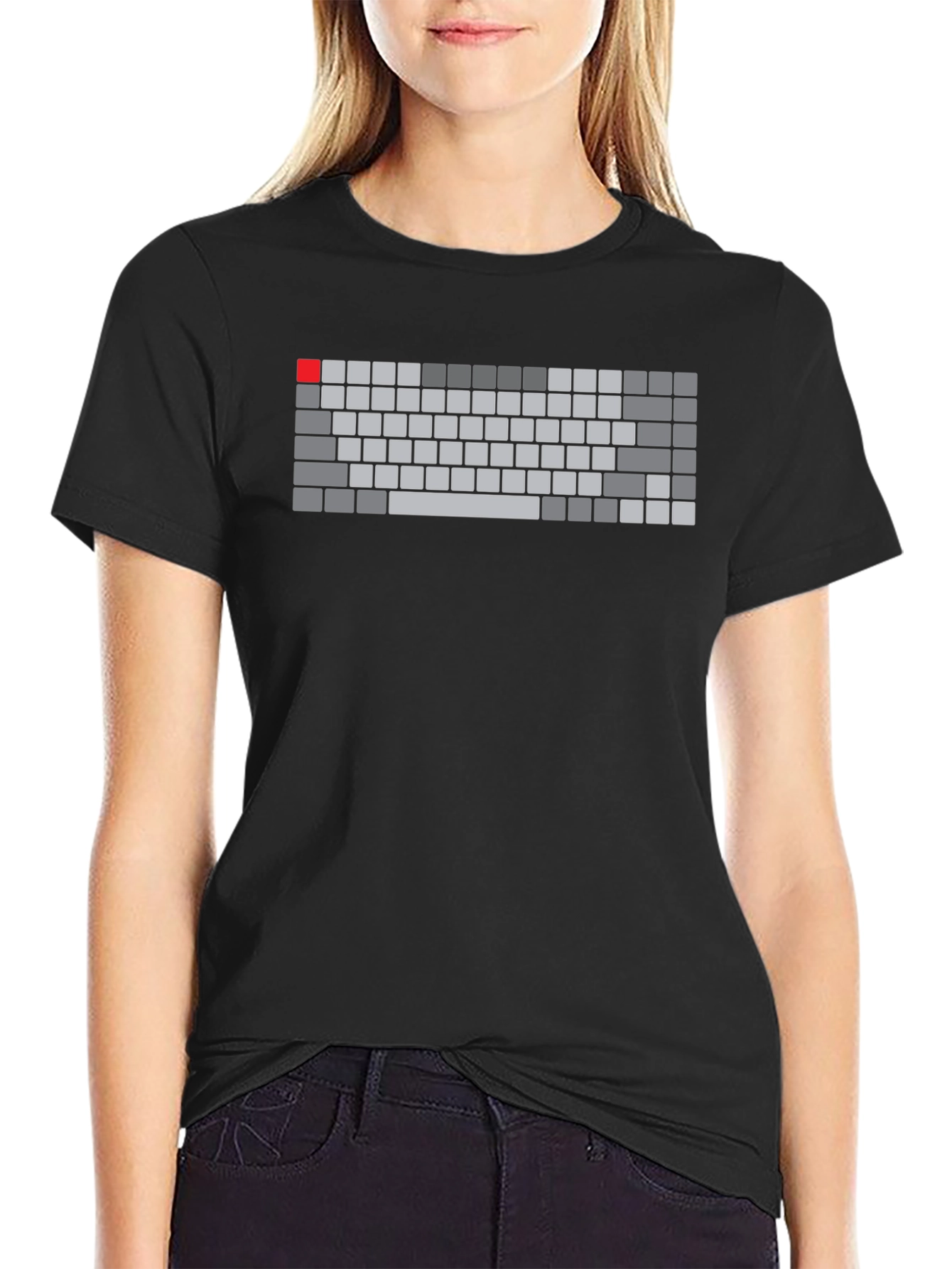 Keyboard Graphic Tee - Gamer Style Shirt