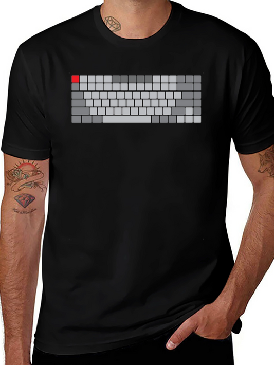 Keyboard Graphic Tee - Gamer Style Shirt