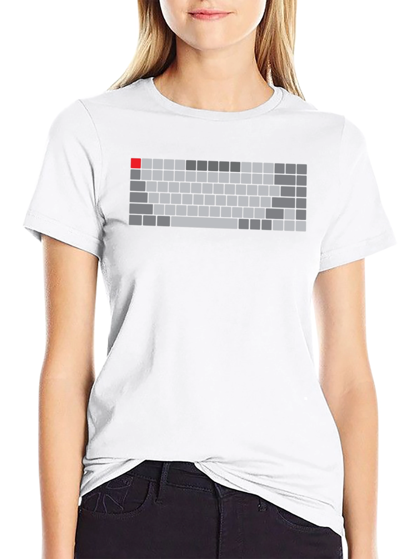 Keyboard Graphic Tee - Gamer Style Shirt