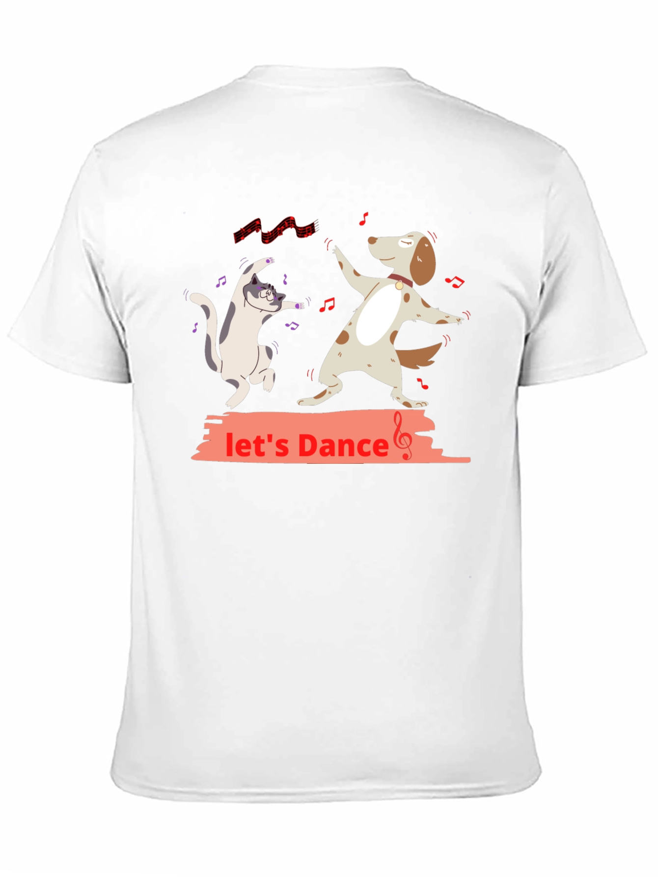 Lets Dance Dog & Cat Graphic T-Shirt