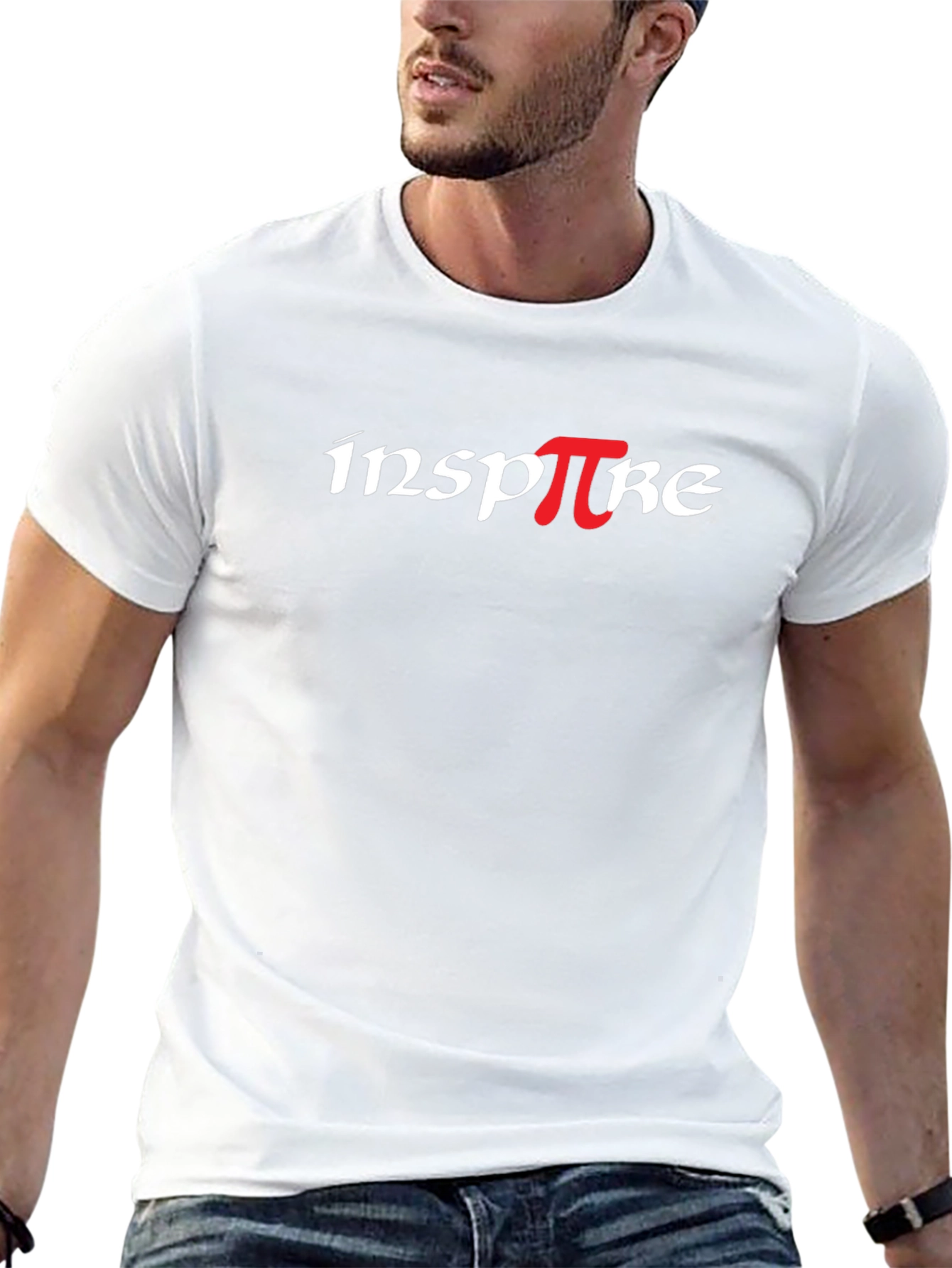 Inspire Pi Graphic Tee - Black Cotton T-Shirt