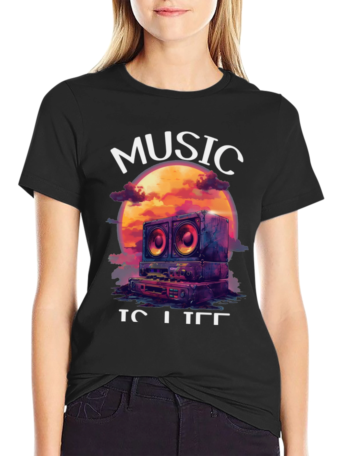 Music is Life Graphic Tee