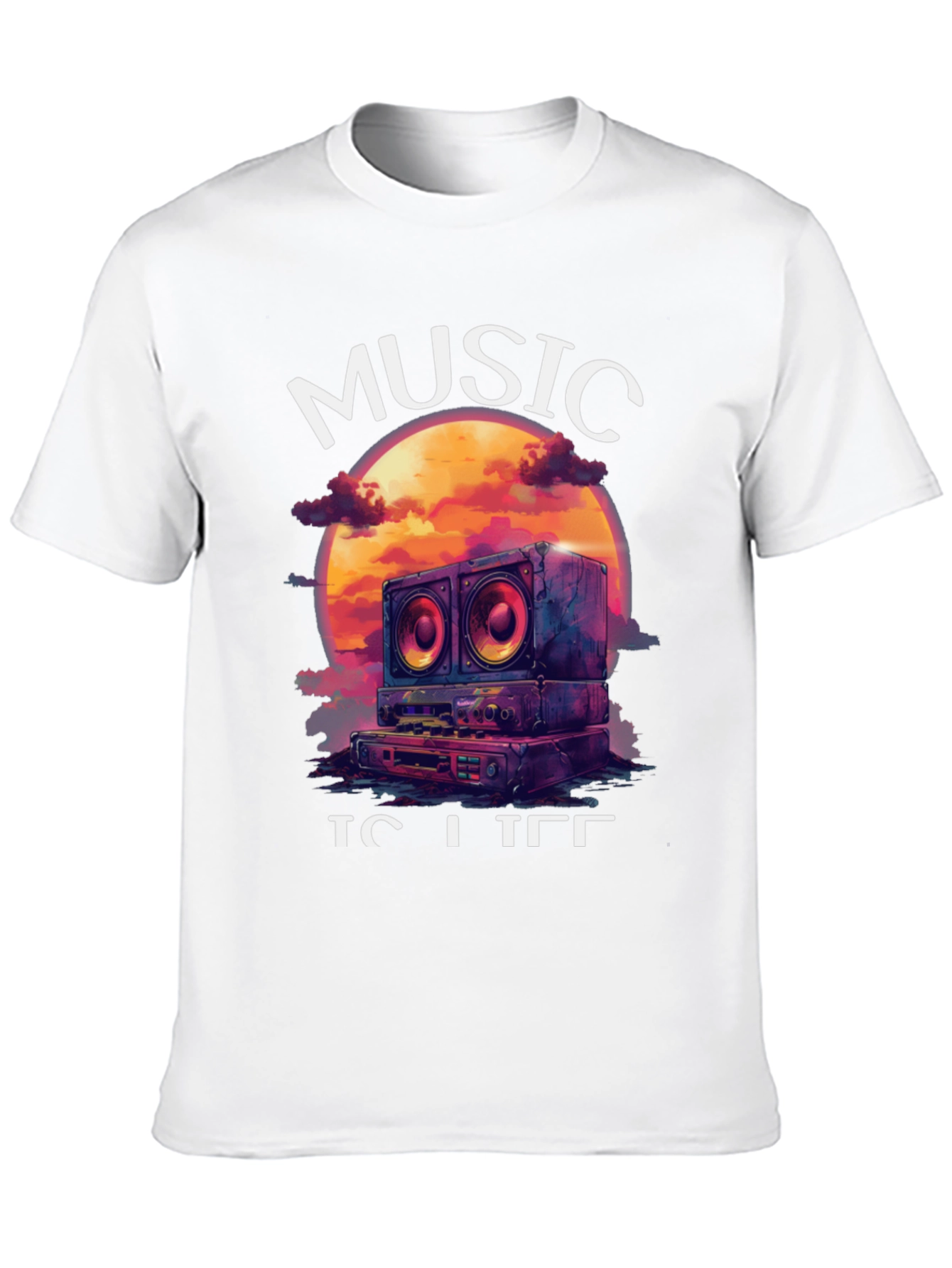 Music is Life Graphic Tee