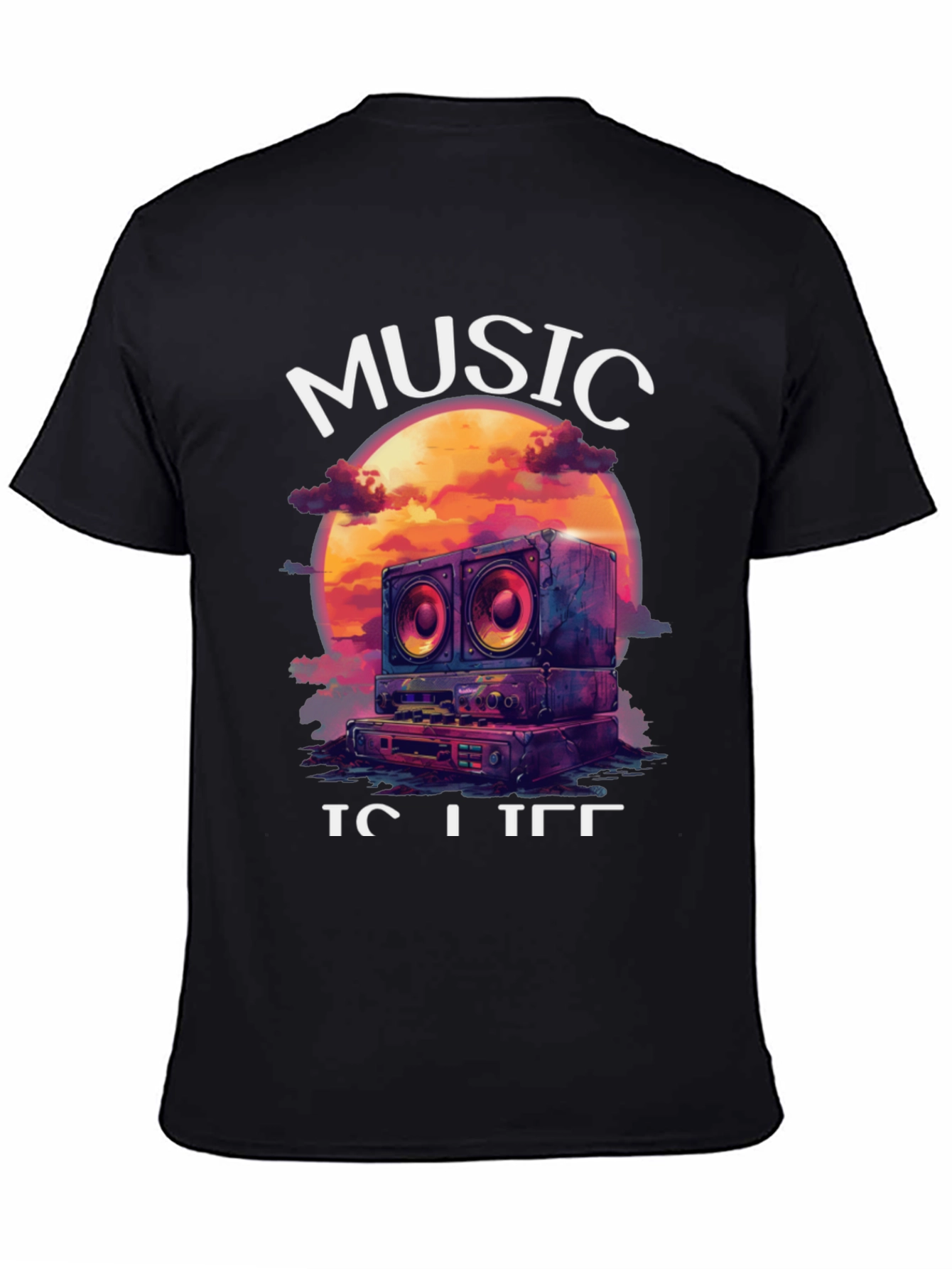 Music is Life Graphic Tee