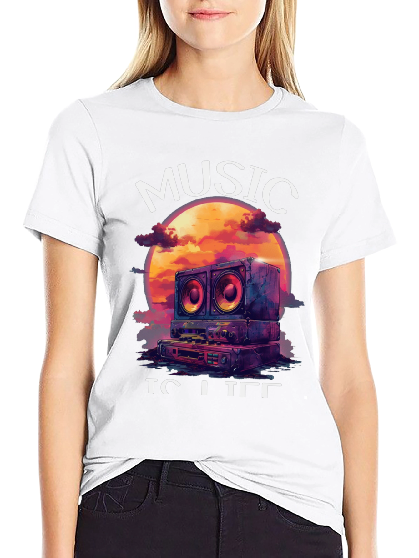 Music is Life Graphic Tee
