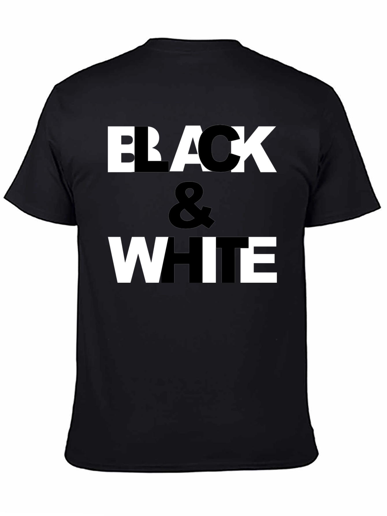 Black & White Graphic Print T-Shirt