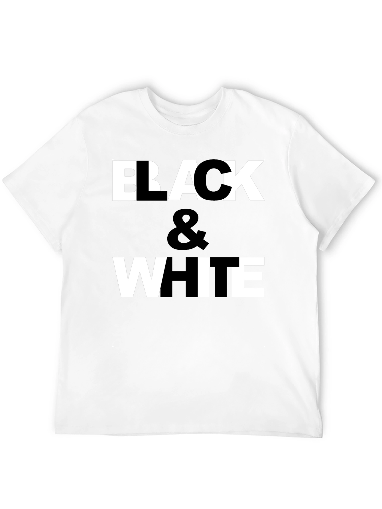 Black & White Graphic Print T-Shirt