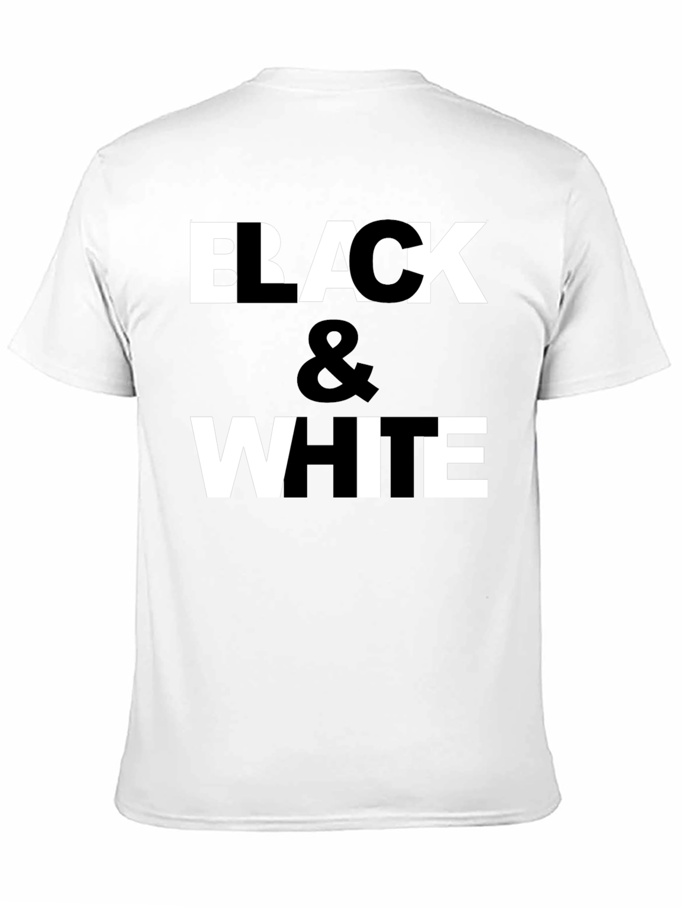 Black & White Graphic Print T-Shirt