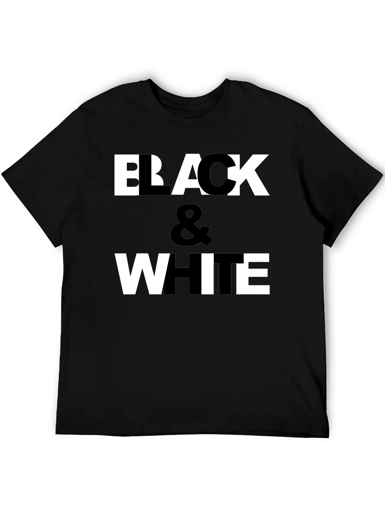 Black & White Graphic Print T-Shirt