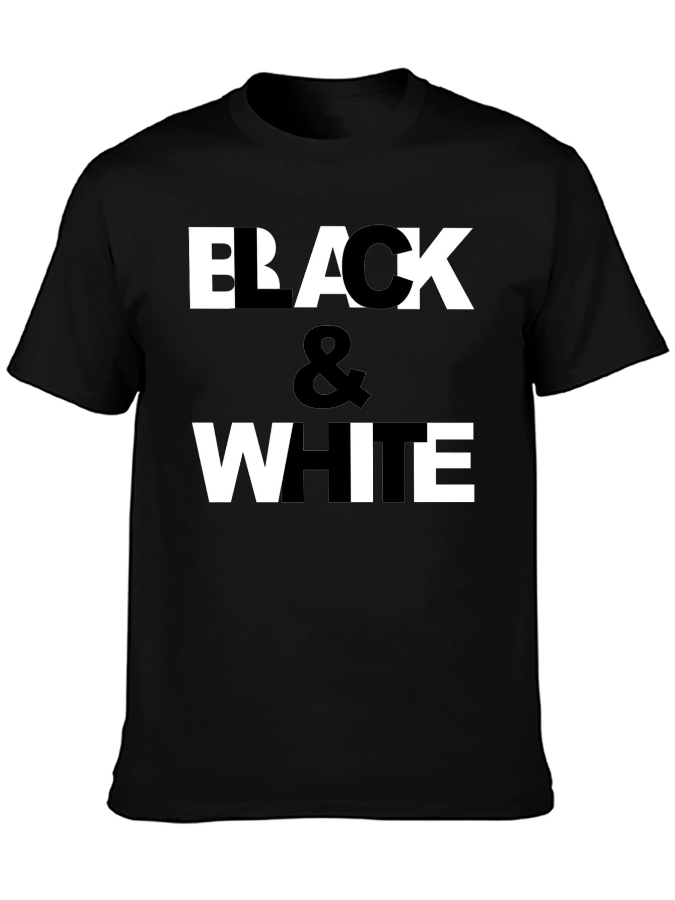 Black & White Graphic Print T-Shirt