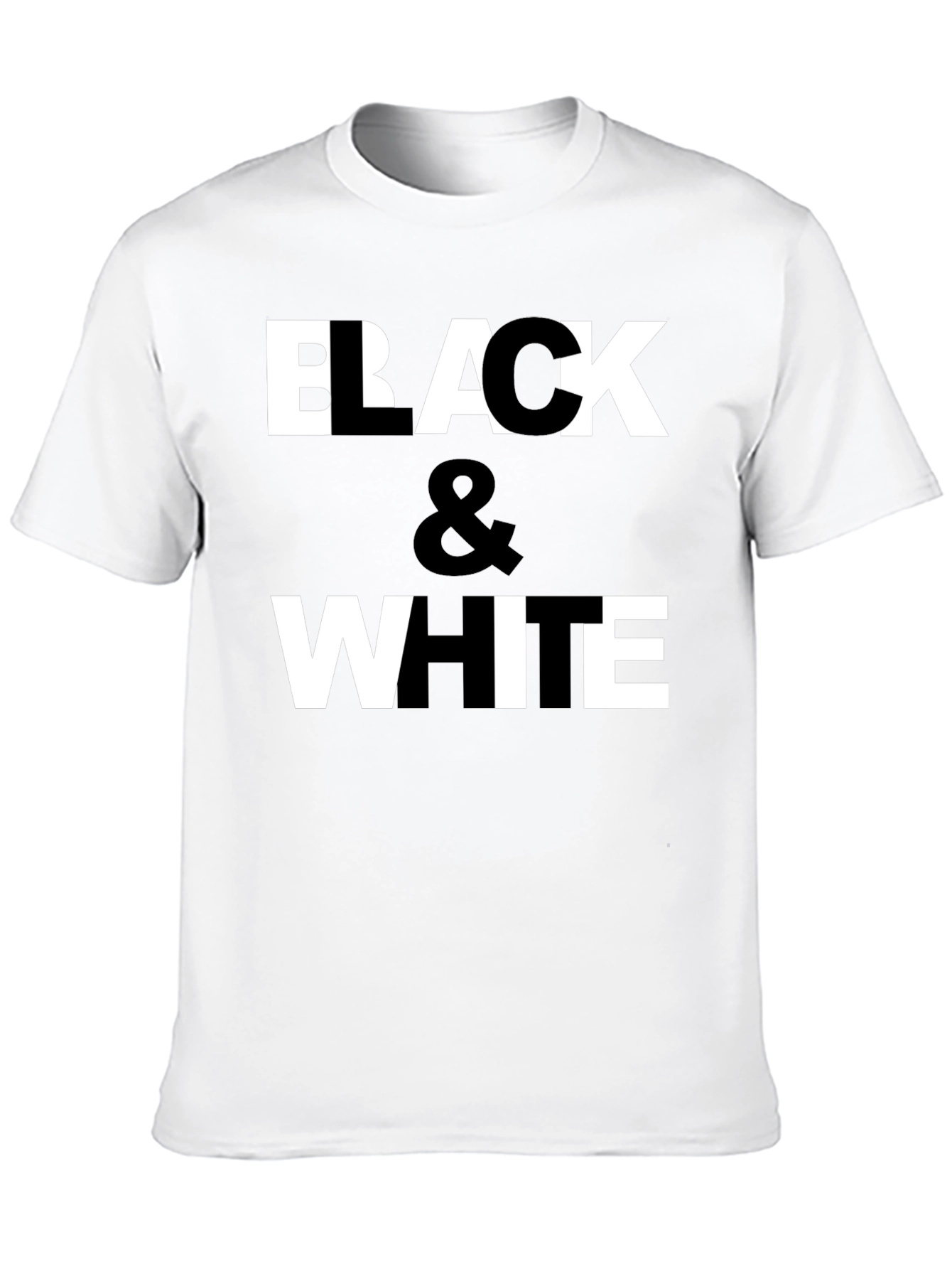 Black & White Graphic Print T-Shirt