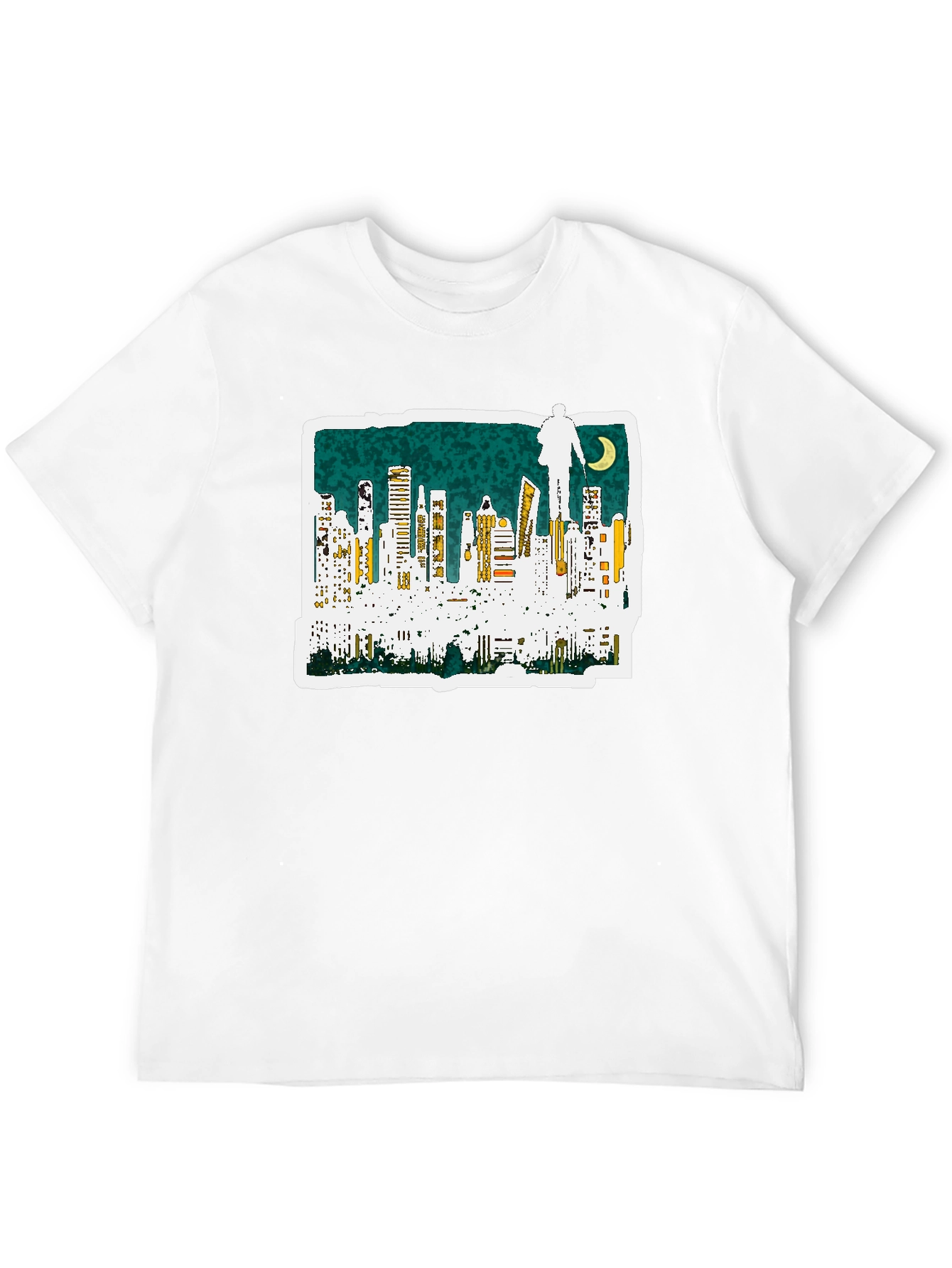 Cityscape Graphic Black T-Shirt