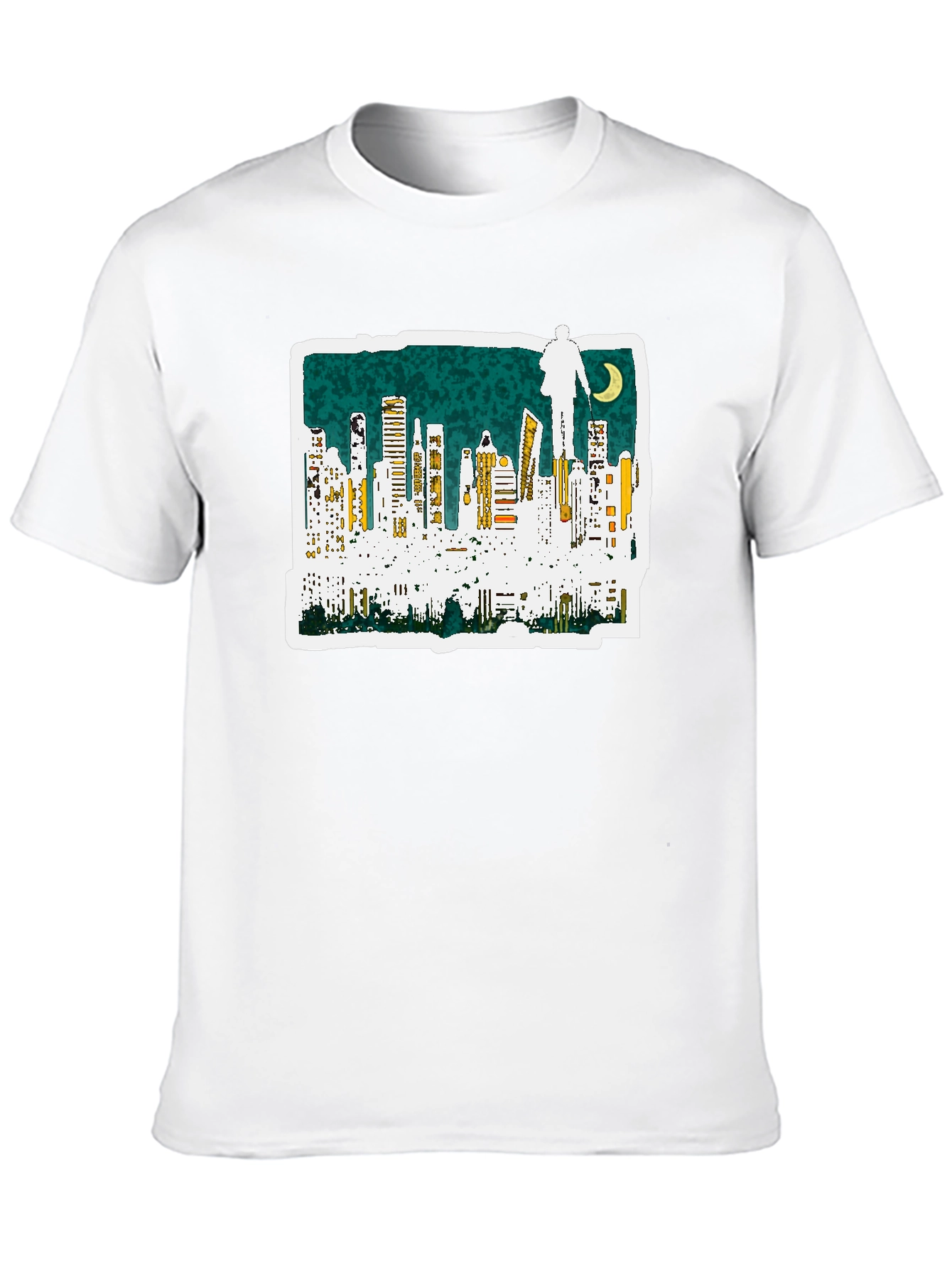 Cityscape Graphic Black T-Shirt