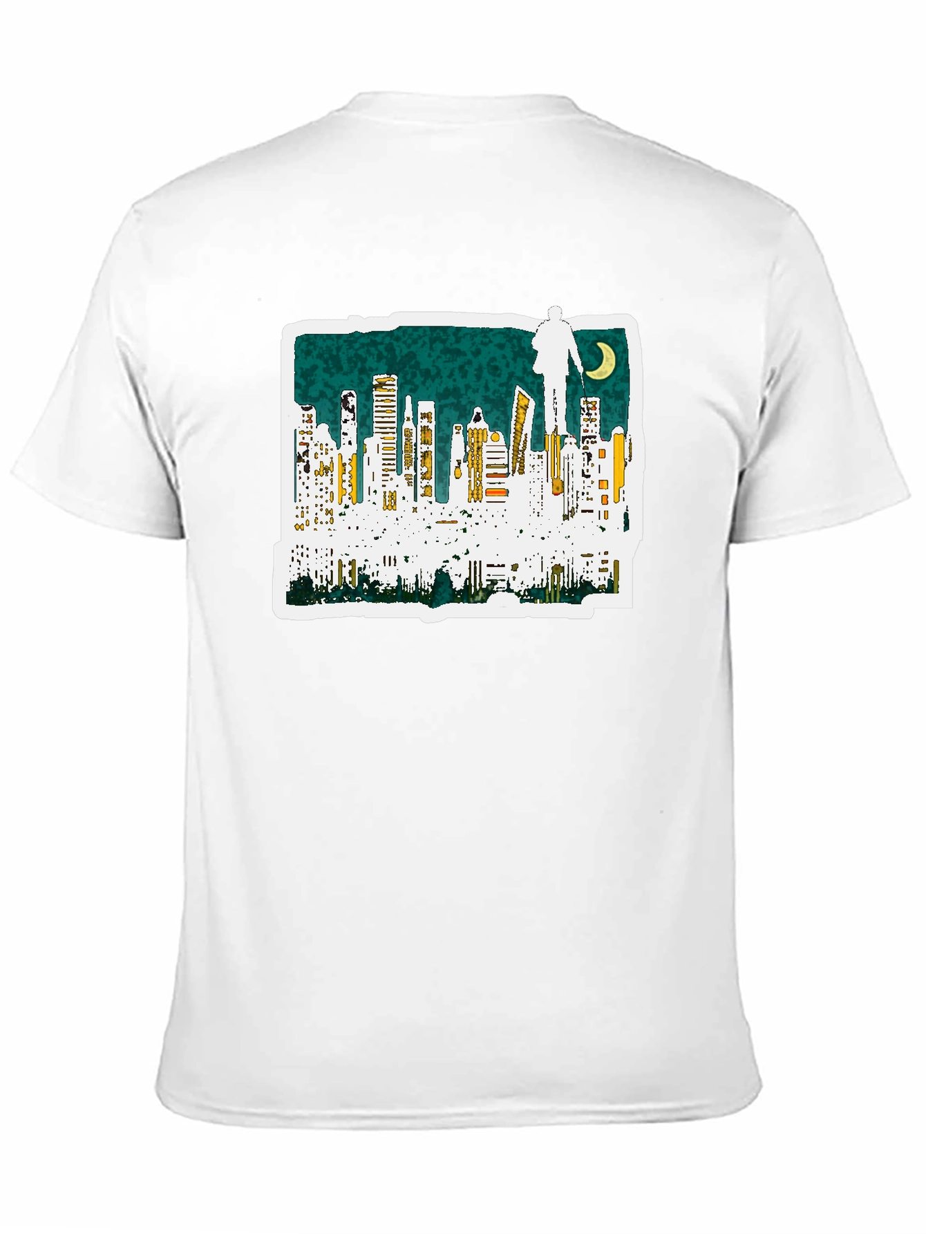 Cityscape Graphic Black T-Shirt