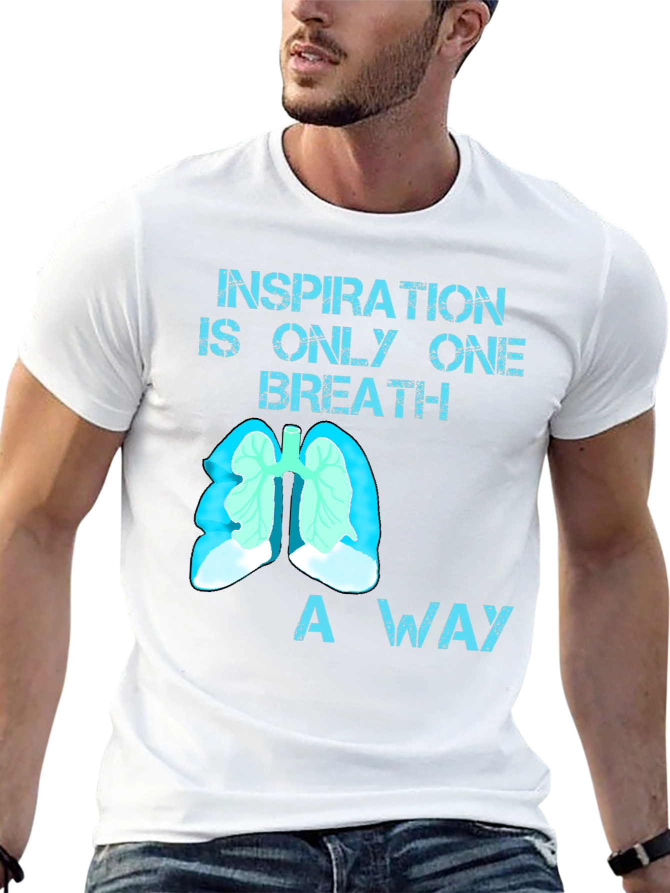 Inspiration Breath Lung Graphic T-Shirt