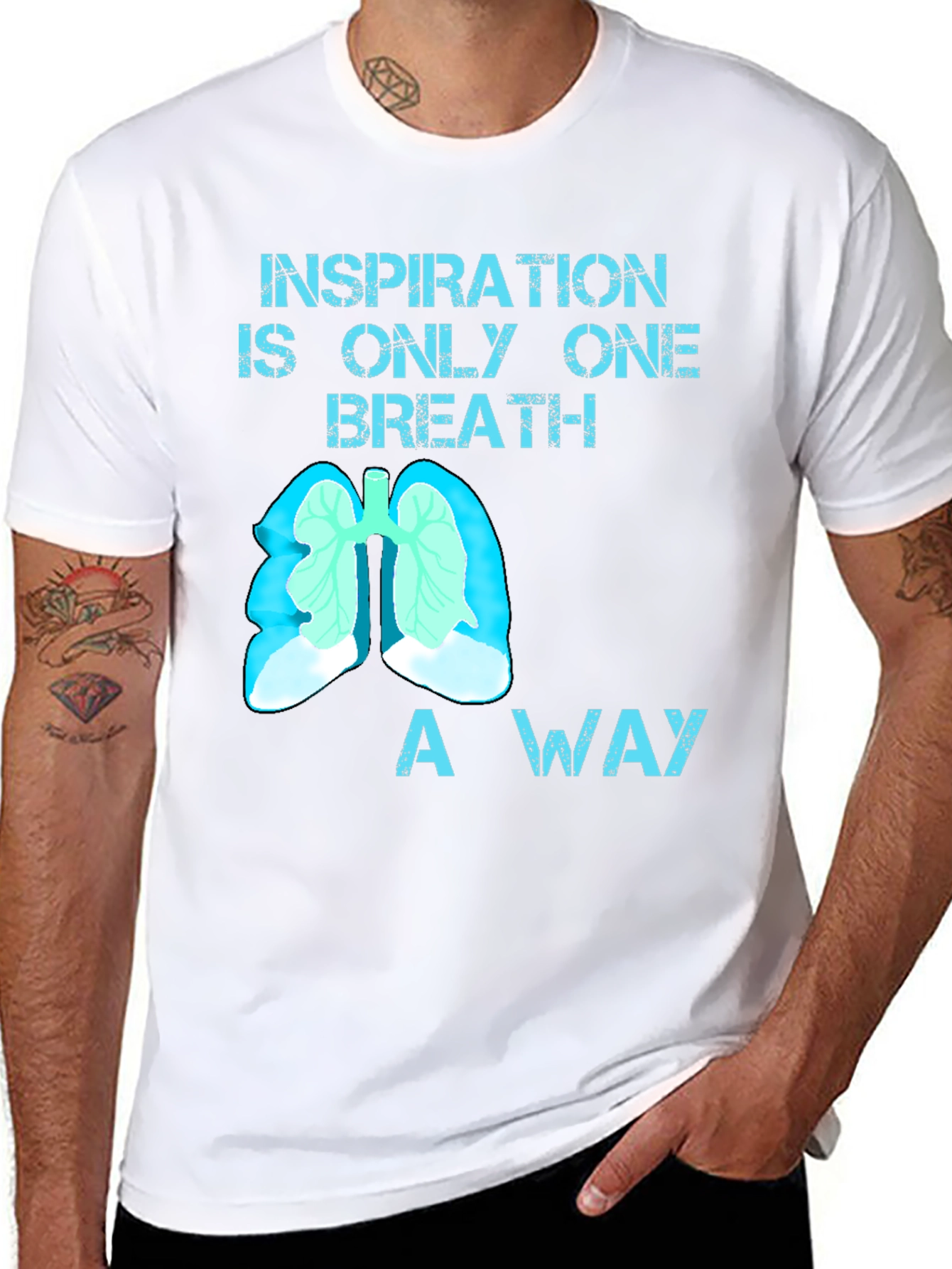 Inspiration Breath Lung Graphic T-Shirt