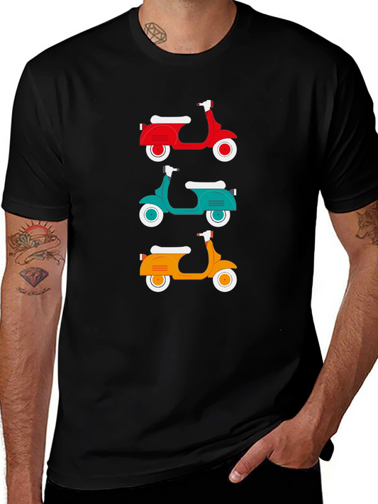 Retro Scooter T-Shirt - Classic Italian Moped Design