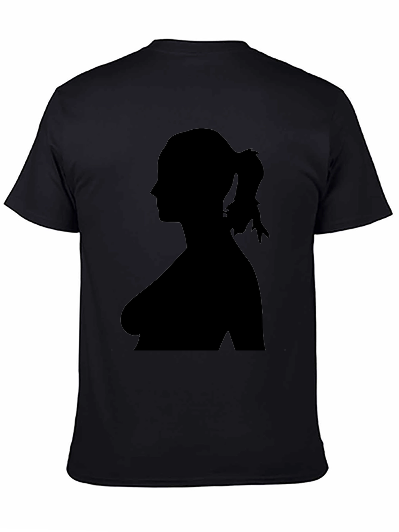 Silhouette Woman Graphic Tee - Classic Black T-Shirt