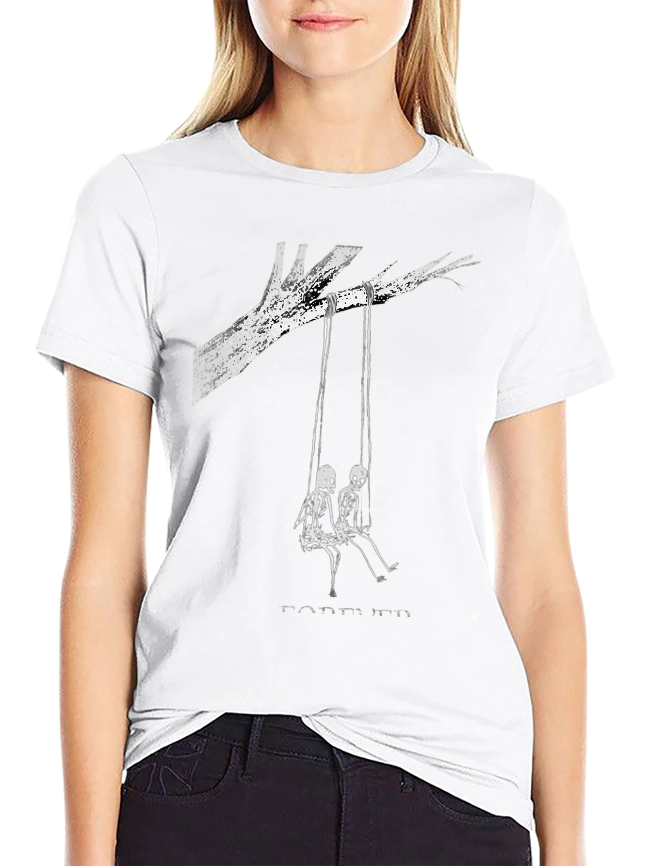 Forever Swing Skeleton Graphic Tee