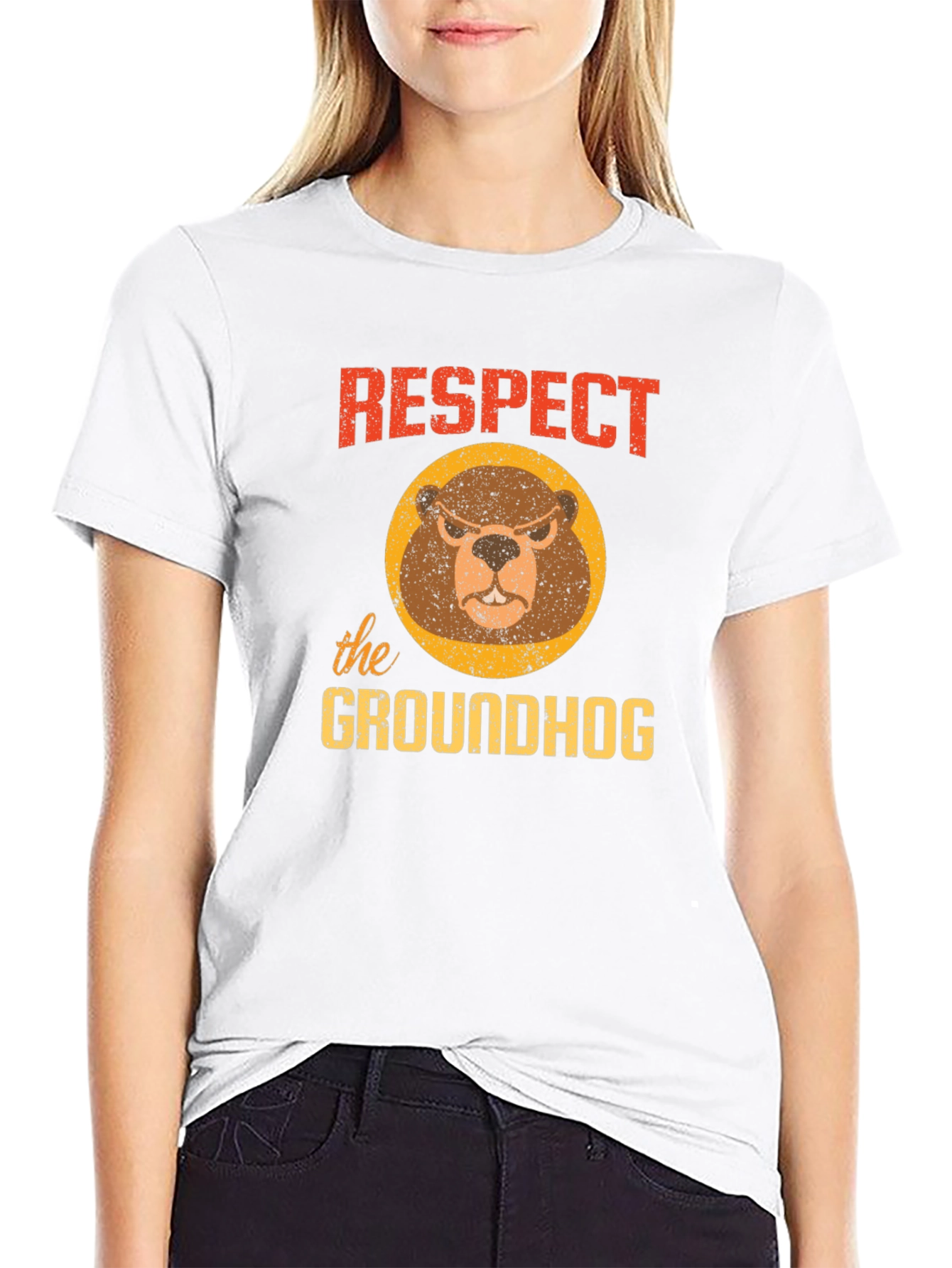 Respect the Groundhog Graphic Tee