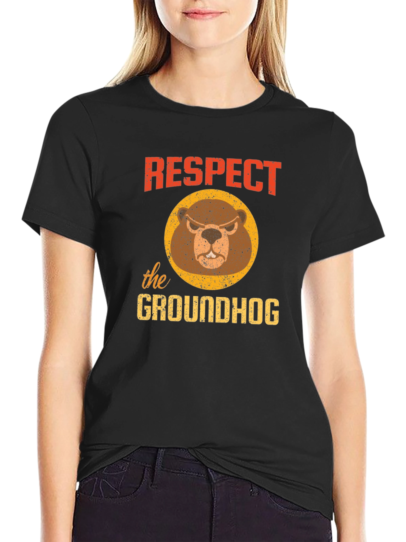 Respect the Groundhog Graphic Tee