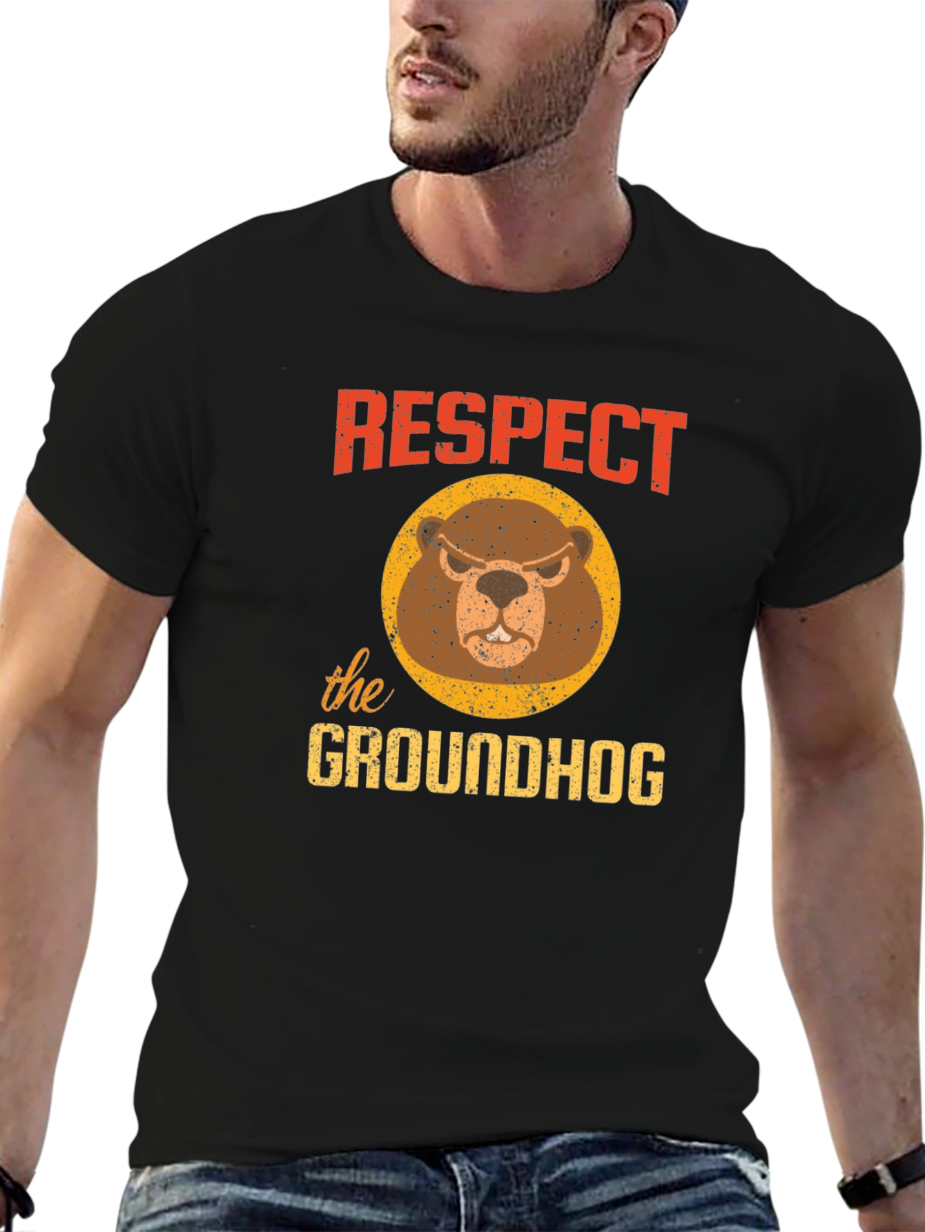 Respect the Groundhog Graphic Tee