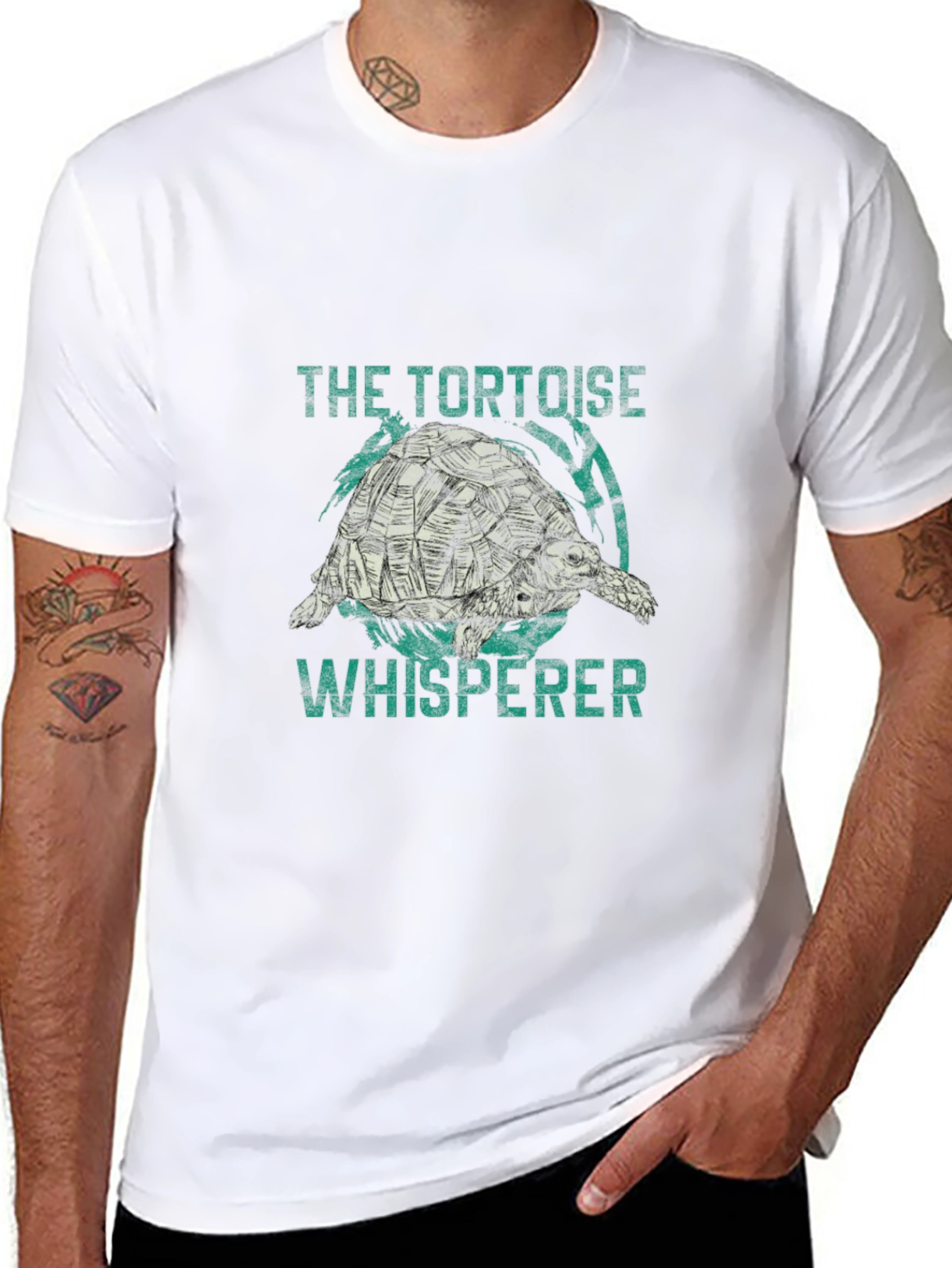 Tortoise Whisperer Graphic T-Shirt - Black
