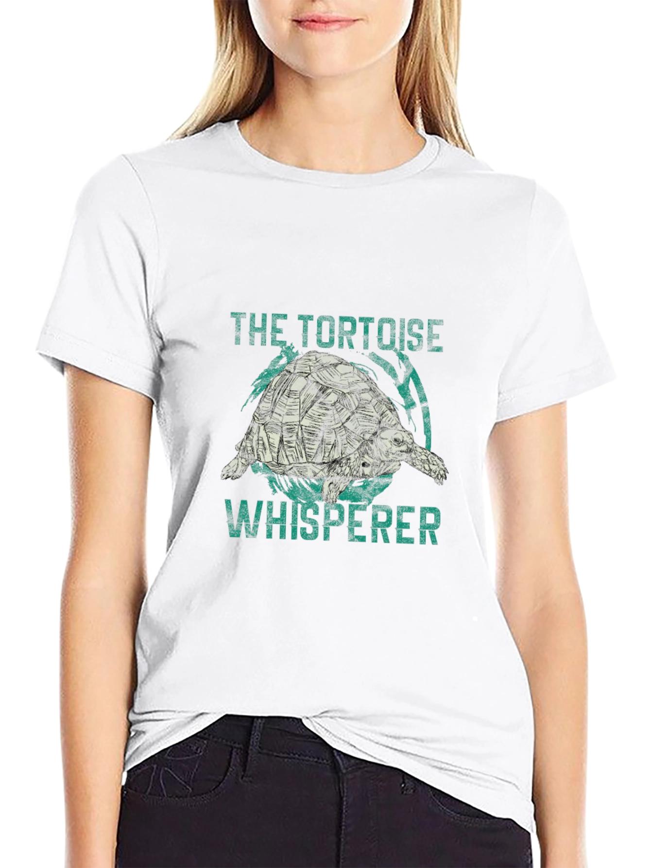 Tortoise Whisperer Graphic T-Shirt - Black