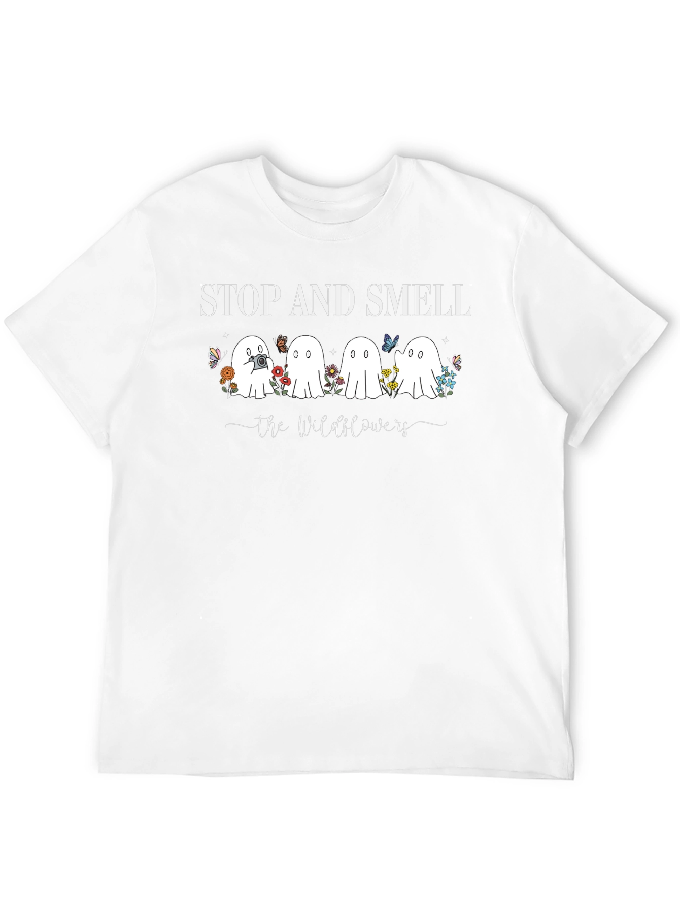 Stop and Smell the Wildflowers Ghost T-Shirt